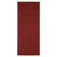 thumbnail image 4 of Rugsotic Carpets Handmade Rugs Hand Woven Kilim Runner 2'6''x6' Burgundy Wool for Indoor Use, 4 of 5