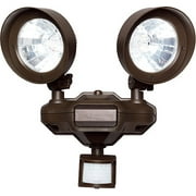 Solar System Pir Floodlight, Two Spot Heads, Light Chocolate