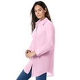thumbnail image 3 of Woman Within Plus Size Perfect Long Sleeve Shirt, 3 of 6