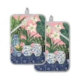 thumbnail image 7 of Yayeee Pot Holders Kitchen Heat Resistant with Pocket 7"x9.8" Cotton Oven Cooking Hot Pads, Floral Vase, 7 of 7