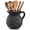 Antique Black Gold-Classic, variant on Rustic Kitchen Utensil Holder With Handle 7.48" H Ceramic Vintage Crock For Countertop  Farmhouse Decoration Pot Spatulas Spoons Tongs(classic Antique Beige)