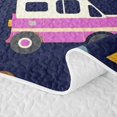 thumbnail image 5 of Erosebridal Colorful Camper Car Quilt King, Woodland Bear King Coverlet Set, 3 Pieces 1 Bedspread and 2 Pillowcases, 5 of 7
