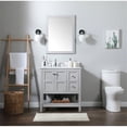 thumbnail image 6 of 32 inch single bathroom vanity in grey with backsplash, 6 of 8