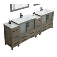 thumbnail image 5 of Vanity Art 96" Double Sink Freestanding Bathroom Vanity Set with Ceramic Top and Mirror, 5 of 10