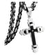 thumbnail image 1 of Guardurnaity Collar decorativo de acero inoxidable para hombre, collares con colgante cruzado, accesorio de joyería de moda para el trabajo diario Ropa, zapatos y accesorios Miscelánea, 1 of 6