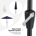 thumbnail image 4 of MASTERCANOPY 7.5ft Patio Market Umbrella with Tilt and Crank, Navy Blue, 4 of 6