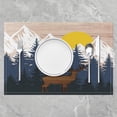 thumbnail image 2 of Deer Placemats 12"x18", Rustic Western Jungle Sunset Table Place Mats Set of 4, Wildlife Animal Pattern Indoor Outdoor Kitchen Dinner Party Decor Table Mats, 2 of 4