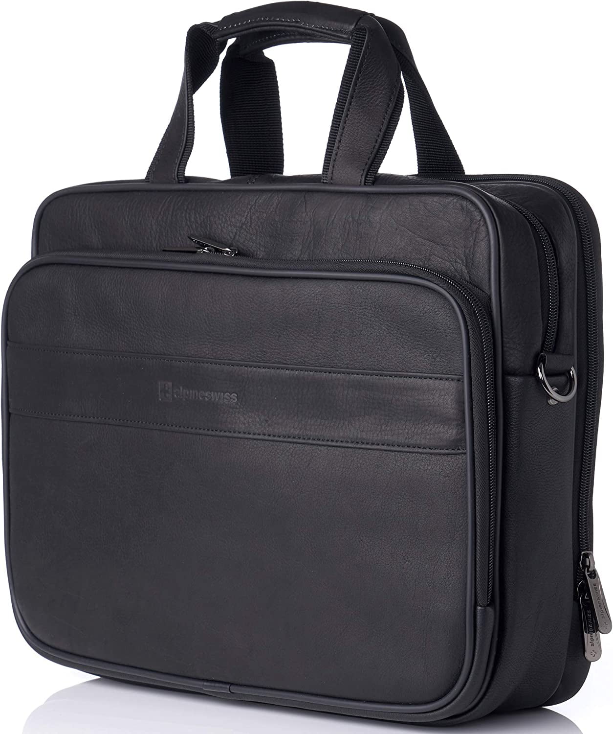 Messenger Bag Colombian Leather 15.6 Laptop Briefcase Portfolio TSA Approved Carry On
