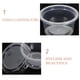 thumbnail image 5 of WORGEOUS 100pcs 1 oz Portas de plástico desechables Tazas de porción transparente Contenedor con tapas para yogurt gelaty mousses, 5 of 9