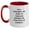 White/Red, variant on Concierge Gifts from Friends for Graduation, Funny Two Tone Coffee Mug, I'm A Concierge. My Level Of Sarcasm Depends On Your Level Of Stupidity.