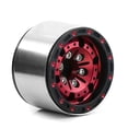 thumbnail image 3 of 4pcs Red Aluminum Alloy Remote Control Car Wheel Rims - 28mm Outer Diameter, 18mm Width - Compatible with 1/18 and 1/24 Scale RC Vehicles - Durable Tire Support Components, 3 of 7