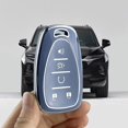 thumbnail image 4 of Key Fob Cover Compatible with Chevy Camaro Cruze Equinox Malibu Traverse Blazer Volt Bolt Sonic Trax Keychain Case Holder Protector,Blue-single Set, 4 of 6