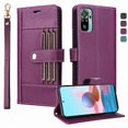 thumbnail image 4 of FOXDOCK Funda tipo Cartera para Xiaomi Redmi Note 10 4G – Cubierta de Cuero PU con Múltiples Ranuras, Bolsillo para Efectivo y Correa de Muñeca, 4 of 6