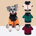 thumbnail image 2 of Ropa para mascotas, abrigo grande de invierno de marca de moda, abrigo abrigado, chaqueta polar de plumón de dos colores a prueba de viento para perros grandes, pequeños y medianos, 2 of 5