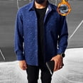thumbnail image 2 of Chemises en Molleton pour Hommes Chaudes Chemise Décontractée Patchwork Col Rabattu, Détail Bouton, Chemises Doublées en Molleton Décontractées pour Hommes, 2 of 5