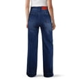 thumbnail image 6 of Wide Leg Jeans Woman High Waisted Trendy Pull On Elastic Waist Drawstring Stretchy Denim Jean Pants with Pockets Dark Blue 2XL, 6 of 6