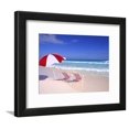 thumbnail image 1 of Beach Umbrella and Chairs, Caribbean, Scenic Framed Art Print Wall Art by Bill Bachmann Sold by Art.Com, 1 of 5