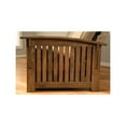 thumbnail image 4 of Kodiak KFWADRWLAQULF6MD4 Washington Rustic Walnut Futon Frame with Linen Aqua Mattress & Storage Drawers - Full Size, 4 of 5