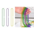 thumbnail image 2 of URTERYSER 10Pieces MardiGras Beads Multi Colors Necklaces Bundle Party Costume Necklace Holiday Party Favors Carnival Decorations 3 Colors, 2 of 8