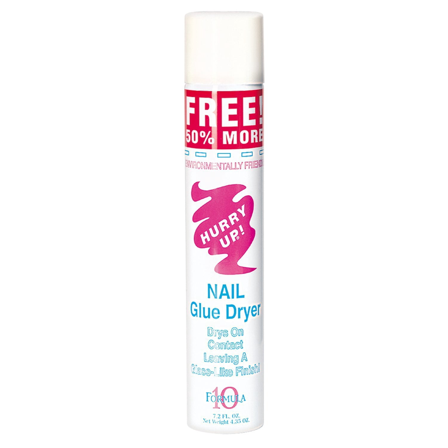 Hurry Up Glue Spray Activator Nail Glue Dryer 7.2 oz (2 Bottles)