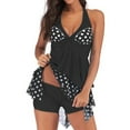 thumbnail image 2 of facefd Halter Women Backless Swimsuit Bench Suit Black 4XL, 2 of 4