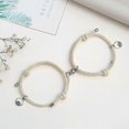 thumbnail image 3 of 2pcs Magnetic Bracelet Adjustable Couple Gift Alloy Couple Rope Braided Bracelet For CoupleWine Red, 3 of 5