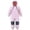 Pink#01, variant on Kids One Piece Rain Suit – Solid Color Waterproof Hooded Full Body Raincoat with Reflective Strips – Lightweight Breathable Rain Gear for Boys & Girls – Outdoor,Camping & School