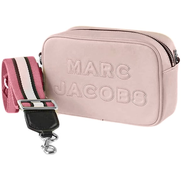 Marc Jacobs Flash Peach Whip Leather Embossed Camera Bag