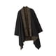 thumbnail image 5 of Cárdigan para hombre, para hombre y mujer, con cuello chal, informal, con bolsillos, estilo kimono Negro, 5 of 8