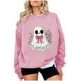 thumbnail image 7 of Karight Halloween Lace Ghost Sweatshirt, Coquette Ghost Halloween Flower Ghost Spooky Lace Ghost Sweatshirt, Unisex Shirt, 7 of 7