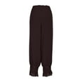 thumbnail image 2 of Women’s Long Bloomer Pants elastic Waist Wide Leg Lace Stitching Casual Trousers FallComfy Pajama Pants, 2 of 3