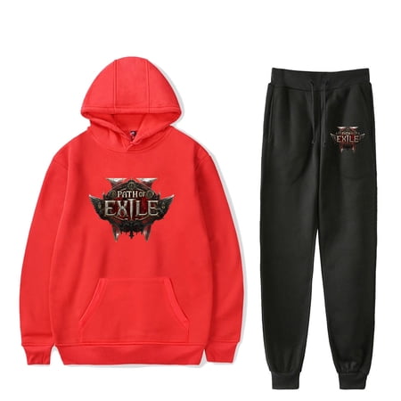 Path of Exile Game Hoodies Jogger Pants Two Piece Set Sweatshirts+Sweatpants Women Men's Sets