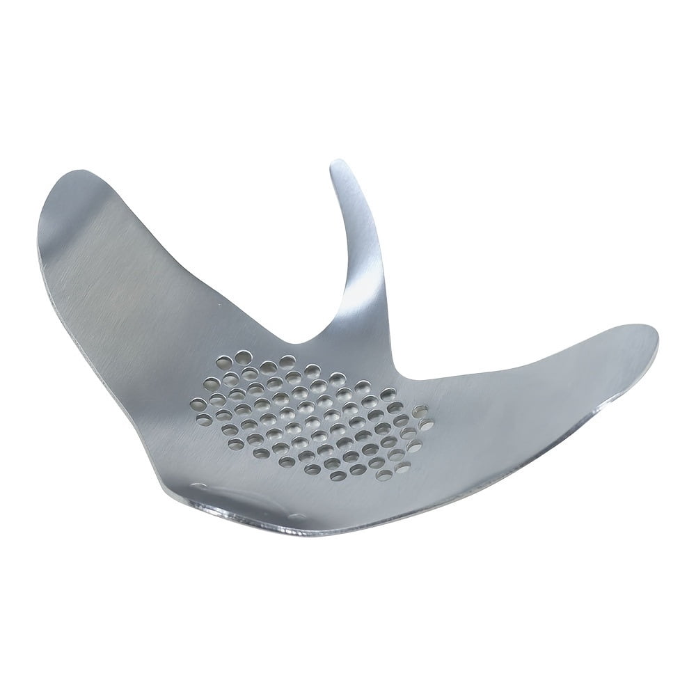 Stainless steel curved garlic press manual garlic pounding artifact creative kitchen garlic grinding tool household gadgets