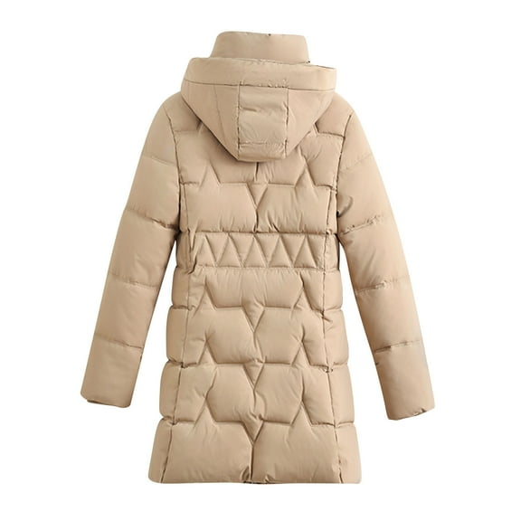 Sexlip Women's Puffer jacket Warm Insulated Winter Coat Lightweight Water-Resistant Padded Parka with Hood Yellow XXXL