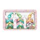 thumbnail image 1 of Felpudo decorativo con forma de conejo de Pascua, para interior y exterior, con diseño de flores y camión, para pasillo, 1 of 6