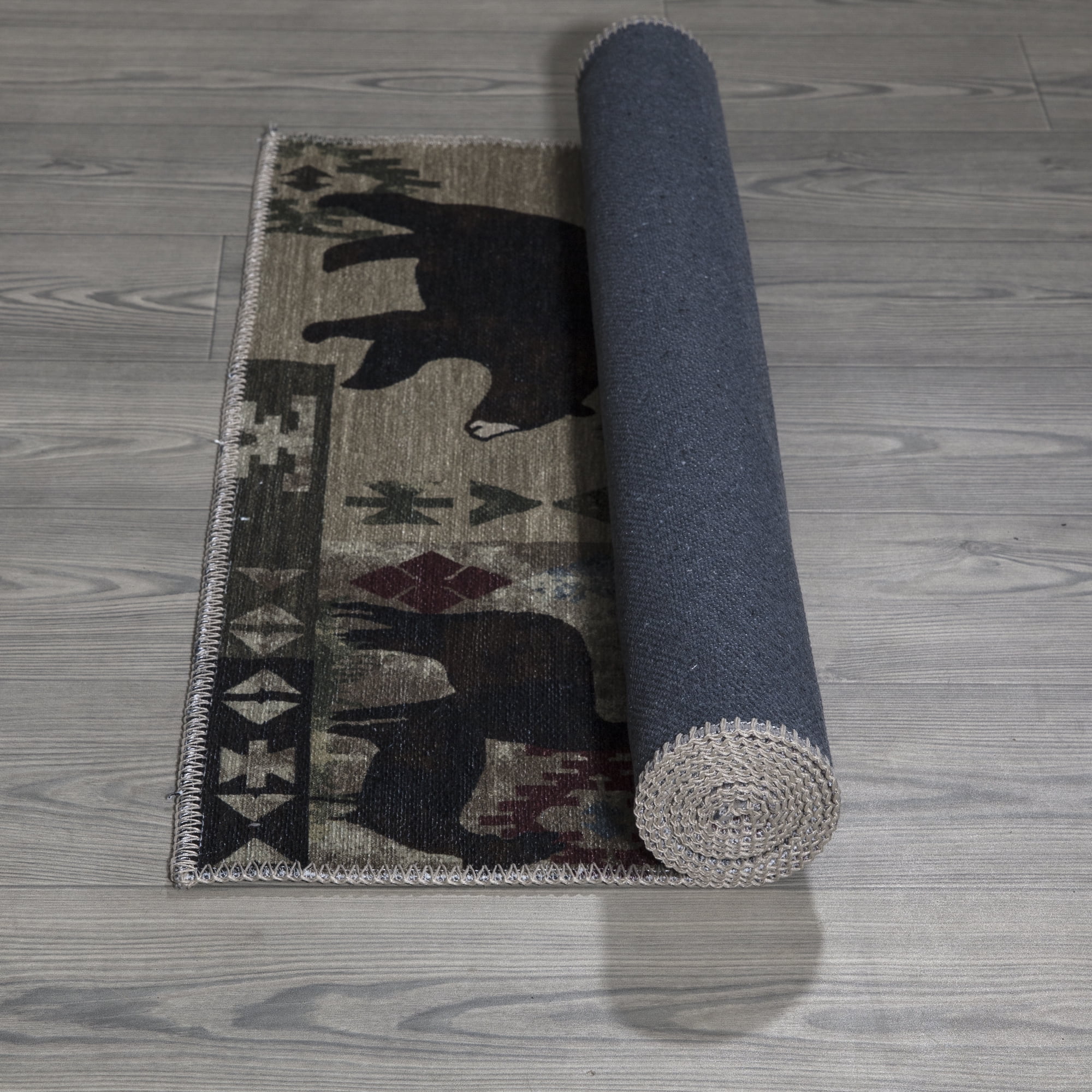Ottomanson Machine Washable Cotton 3x6 Flatweave Runner Rug for Bedroom, 2'7" x 6', Multicolor Southwestern