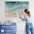 thumbnail image 5 of 8 Pack Art Acoustic Panels Sound Absorbing Beach Seashell Coastal Floral Flower Starfish Seashells Ocean Waves Decorative Soundproof Wall Panels Self Adhesive for Nursery Game Room Bedroom 48"x32", 5 of 7