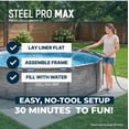 thumbnail image 5 of Bestway Steel Pro MAX 12' x 30" Metal Frame Above Ground Pool Set w/ Filter Pump, 5 of 9