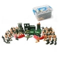 thumbnail image 3 of Vehículos militares, , modelos de juguetes, juego interactivo, tanques, juguetes de plástico simulados, regalos educativos para cumpleaños, regalos para padres e hijos. 60 piezas, 3 of 4