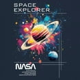 thumbnail image 3 of NASA Space Explorer T-shirt Universe Astronaut Galaxy Planet Saturn Men's Tee, 3 of 7