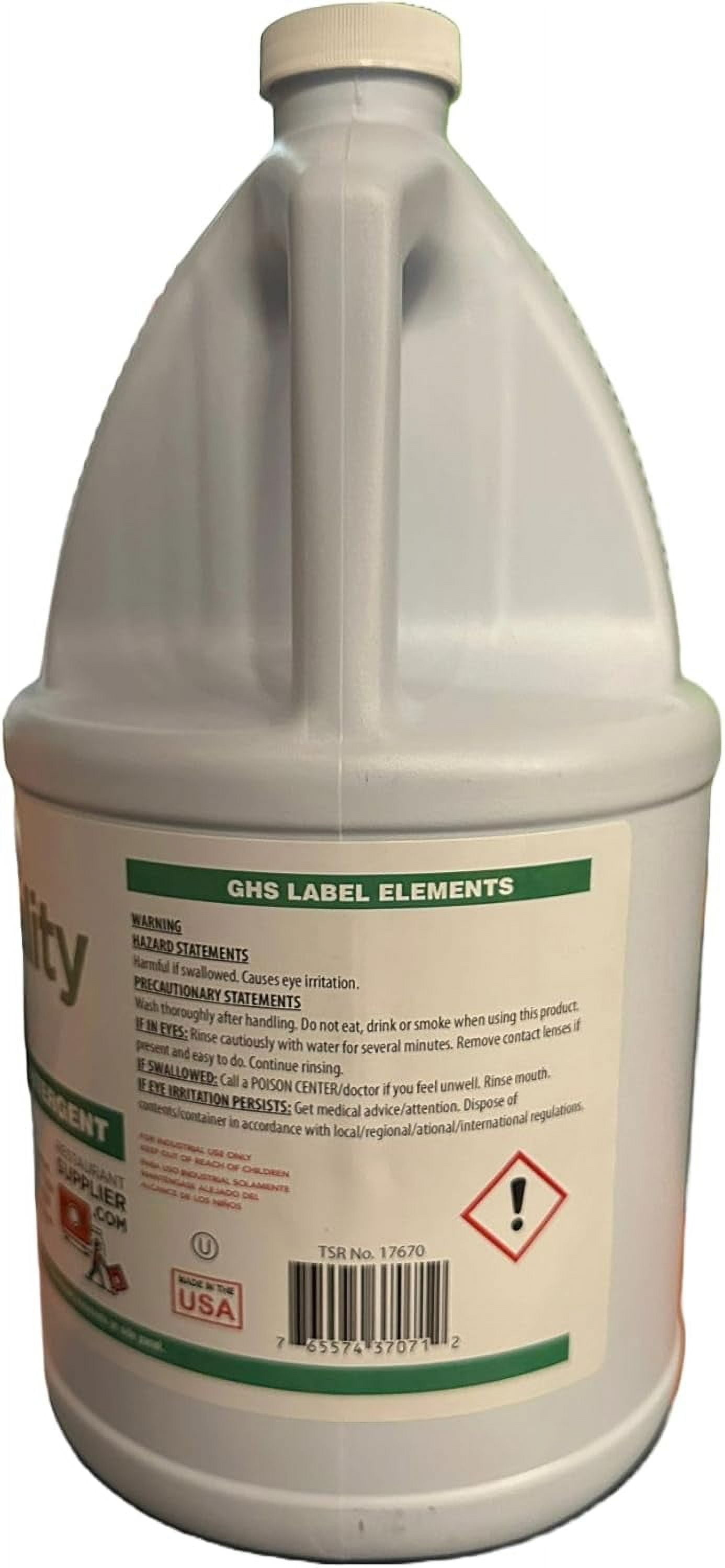 EcoQuality Green Dish Soap, Professional Detergent Liquid Pot and Pan Cleaner, Commercial, Light or Heavy Use, Concentrated, Food Service, Restaurants, (4)