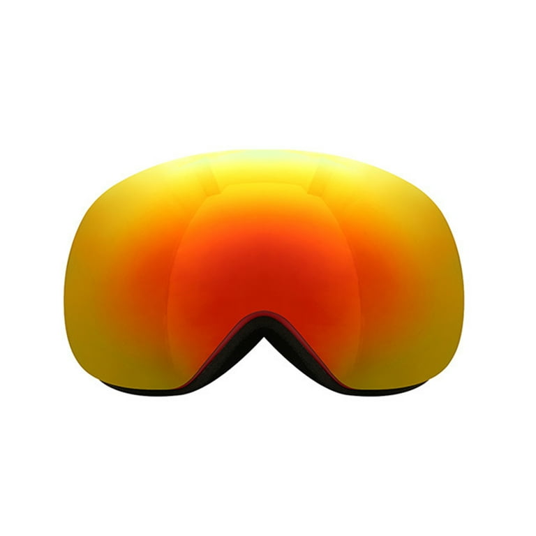 Kunyu Ski Goggles Anti-Fog UV 400 Protection Adjustable Wind Proof Snowboard Goggles for Men, Silver