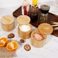 thumbnail image 5 of PEACNNG Wooden Salt Box, Salt Holder Salt Pinch Bowl Salt Dish, Spice Cellar for Counter to Keep Seasoning Fresh, 5 of 5