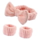 thumbnail image 5 of Diadema de SPA, muñequera absorbente, banda elástica para la cabeza, elegante diadema para maquillaje Facial, mujeres y niñas para deportes, cuidado Rosa, 5 of 8