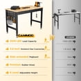 thumbnail image 3 of CAMMOO 48" Adjustable Heavy Duty Workbench, 2000 lbs Load Work Table with Pegboard, Power Outlets, Work Bench for Garage, Office, Home, 3 of 10