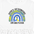 thumbnail image 4 of Inktastic Down Syndrome Awareness Blue and Yellow Rainbowt Girls Toddler Dress, 4 of 5