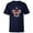Navy, variant on Minnie Mouse Christmas Holiday Plaid for Hija - Short Sleeve T-Shirt for Kids - Customized-Royal