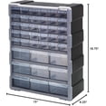 thumbnail image 2 of ZJTER PDC-39BK 39 Drawers Cabinet Part Organizer 19" H x 15" W x 7" D, 2 of 8