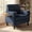 Cobalt Blue, variant on Harbweb Chenille Accent Chair with Foldable Side Table & Cup Holder, Gray