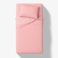 thumbnail image 3 of Mainstays Kids 100% Cotton Percale Bed Sheet Set, Twin, Pink Grid, 3 Pieces, 3 of 7
